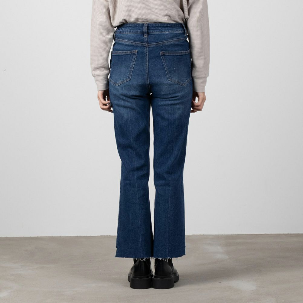 NAVY GOOD STYLE JEANS 裾フリンジセミフレアパンツ レディース商品サムネイル-6