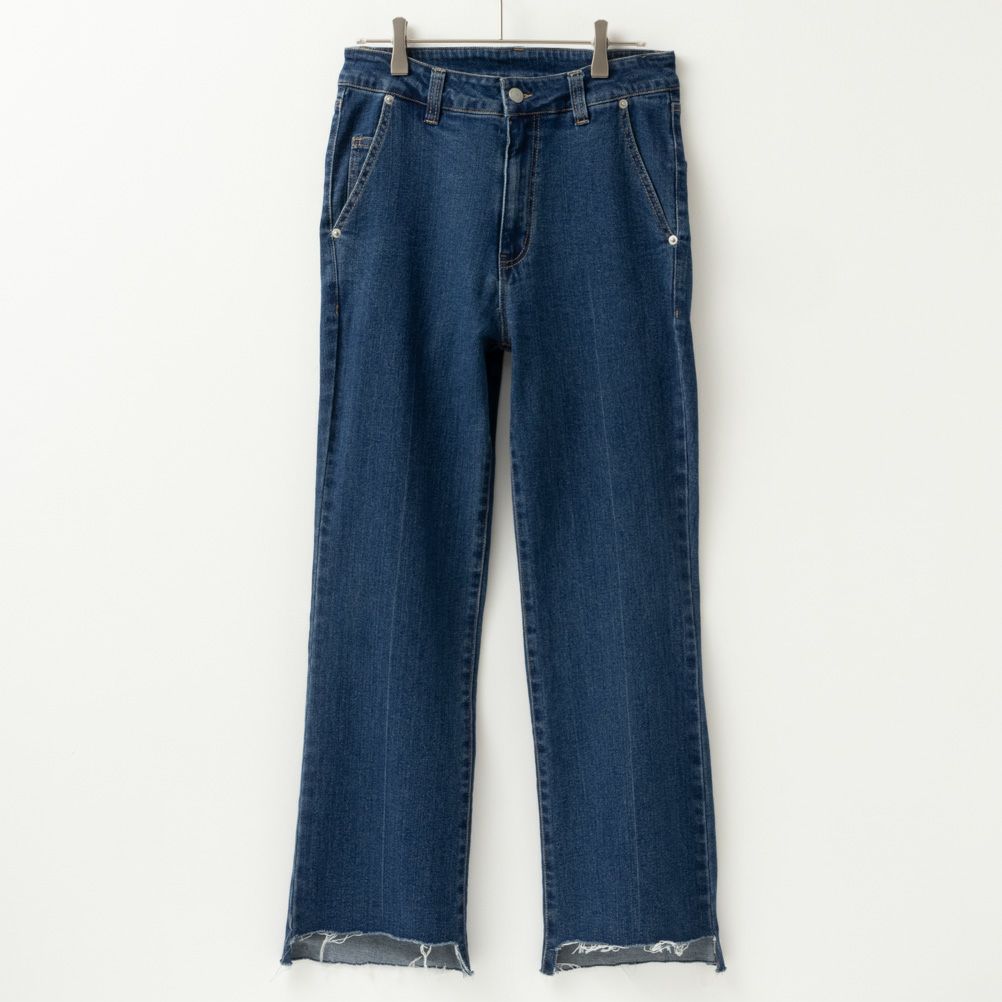 NAVY GOOD STYLE JEANS 裾フリンジセミフレアパンツ レディース商品サムネイル-11