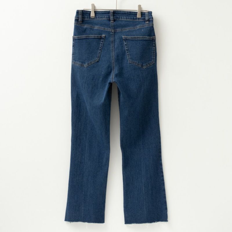 NAVY GOOD STYLE JEANS 裾フリンジセミフレアパンツ レディース商品画像-12