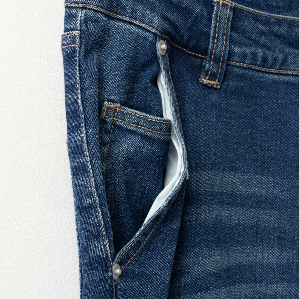 NAVY GOOD STYLE JEANS 裾フリンジセミフレアパンツ レディース
