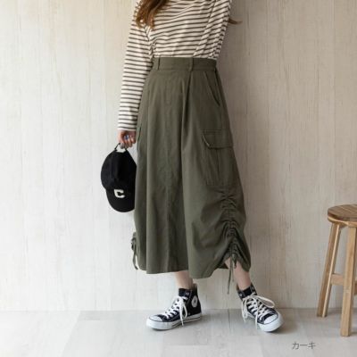 NAVY  ミリタリースカート レディース