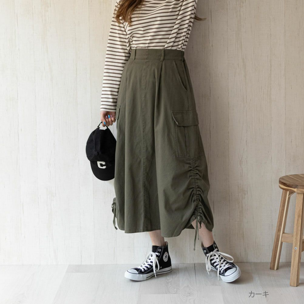 NAVY  ミリタリースカート レディース商品サムネイル-1