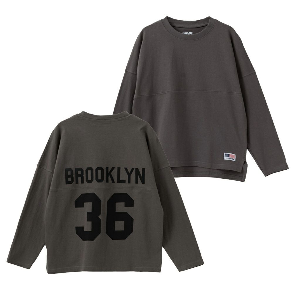 NAVY USコットン きりかえ 長袖 ロンT キッズ ネコポス 対応商品