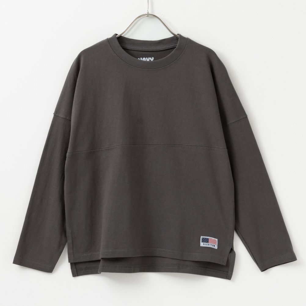 NAVY USコットン きりかえ 長袖 ロンT キッズ ネコポス 対応商品