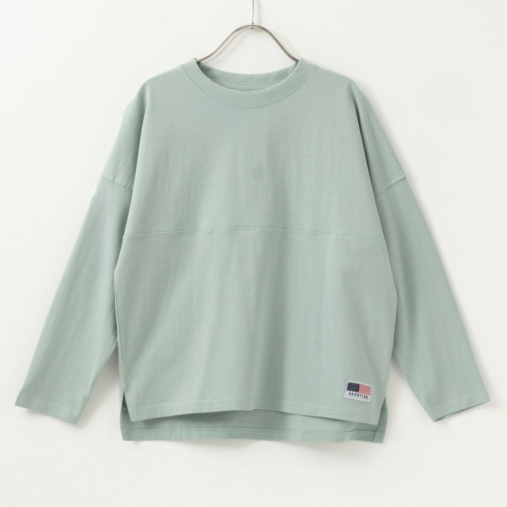 NAVY USコットン きりかえ 長袖 ロンT キッズ ネコポス 対応商品