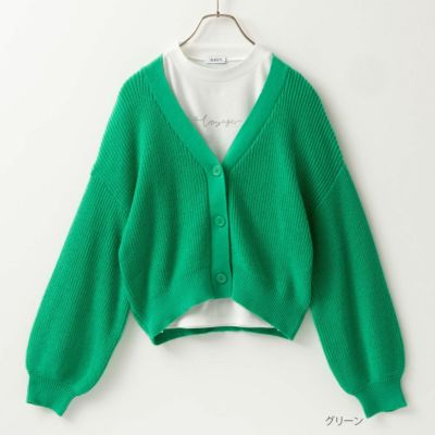 NAVY ニットカーディガンアンサンブル キッズ