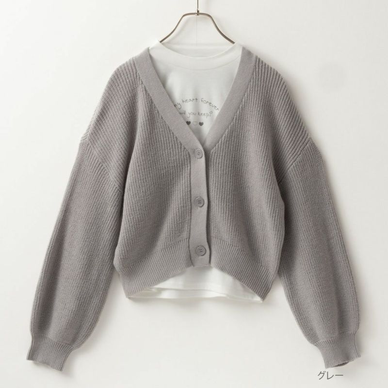 NAVY ニットカーディガンアンサンブル キッズ商品画像-2