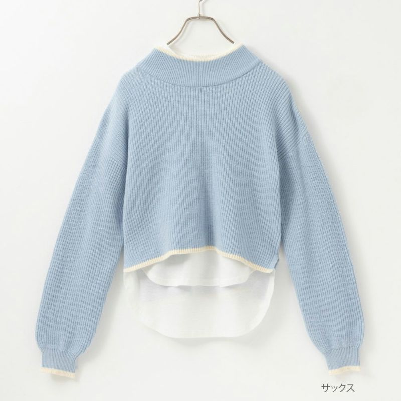 NAVY モックネックニットアンサンブル キッズ商品画像-1