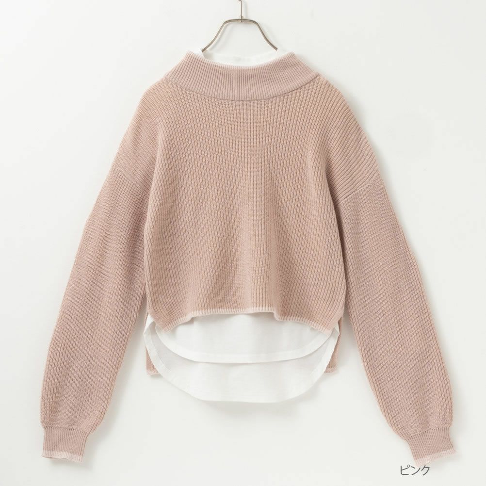 NAVY モックネックニットアンサンブル キッズ