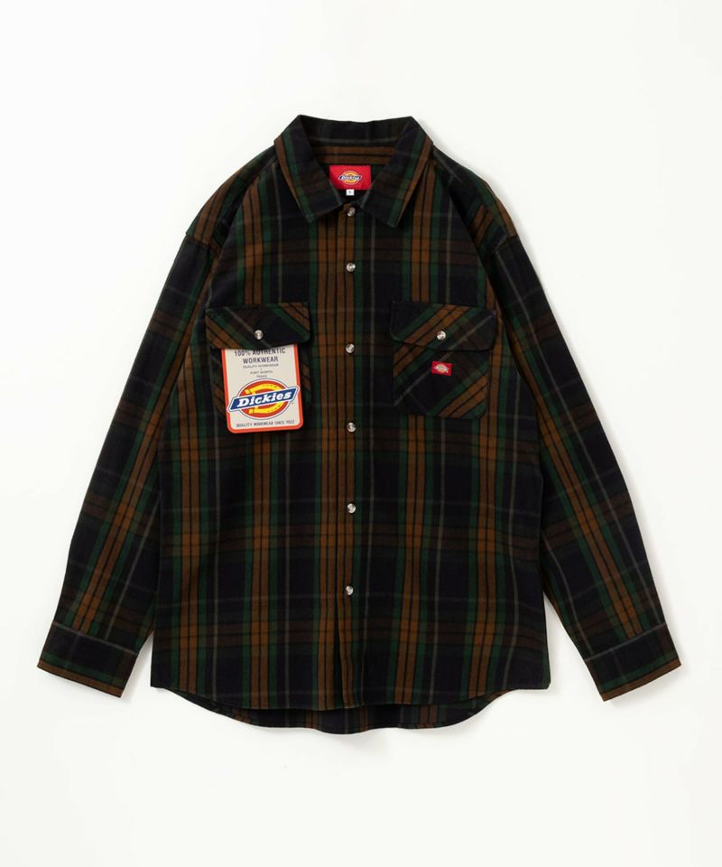 Dickies チェックワークシャツ メンズ