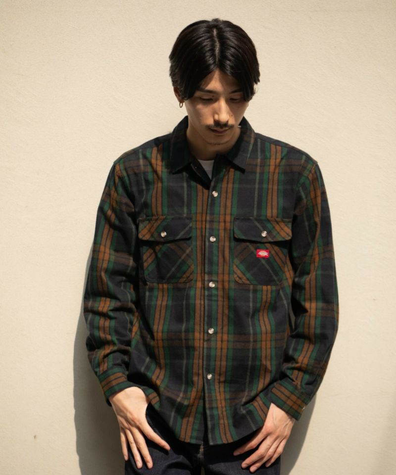 Dickies チェックワークシャツ メンズ