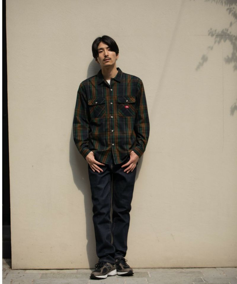 Dickies チェックワークシャツ メンズ