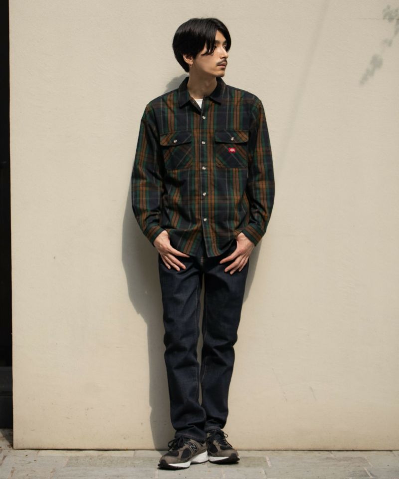 Dickies チェックワークシャツ メンズ