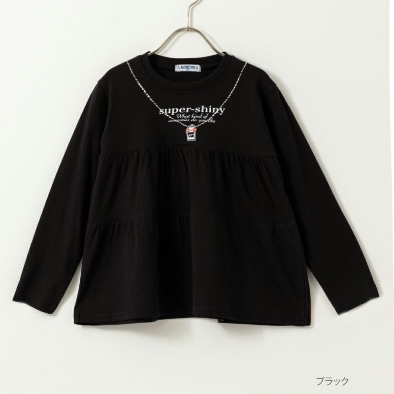 T-GRAPHICS  ティアード長袖Tシャツ キッズ メール便 対応商品商品画像-2