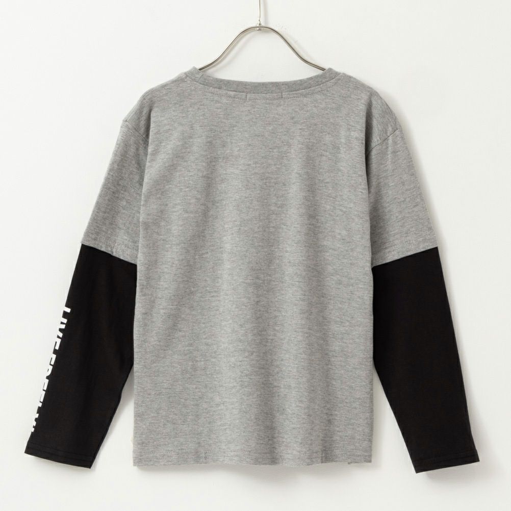 T-GRAPHICS  フェイクレイヤード長袖Tシャツ キッズ メール便 対応商品商品画像-3