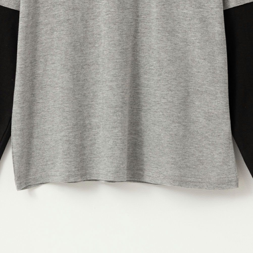 T-GRAPHICS フェイクレイヤード長袖Tシャツ キッズ