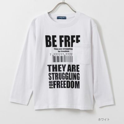 T-GRAPHICS  胸ポケット付き長袖Tシャツ キッズ ネコポス 対応商品