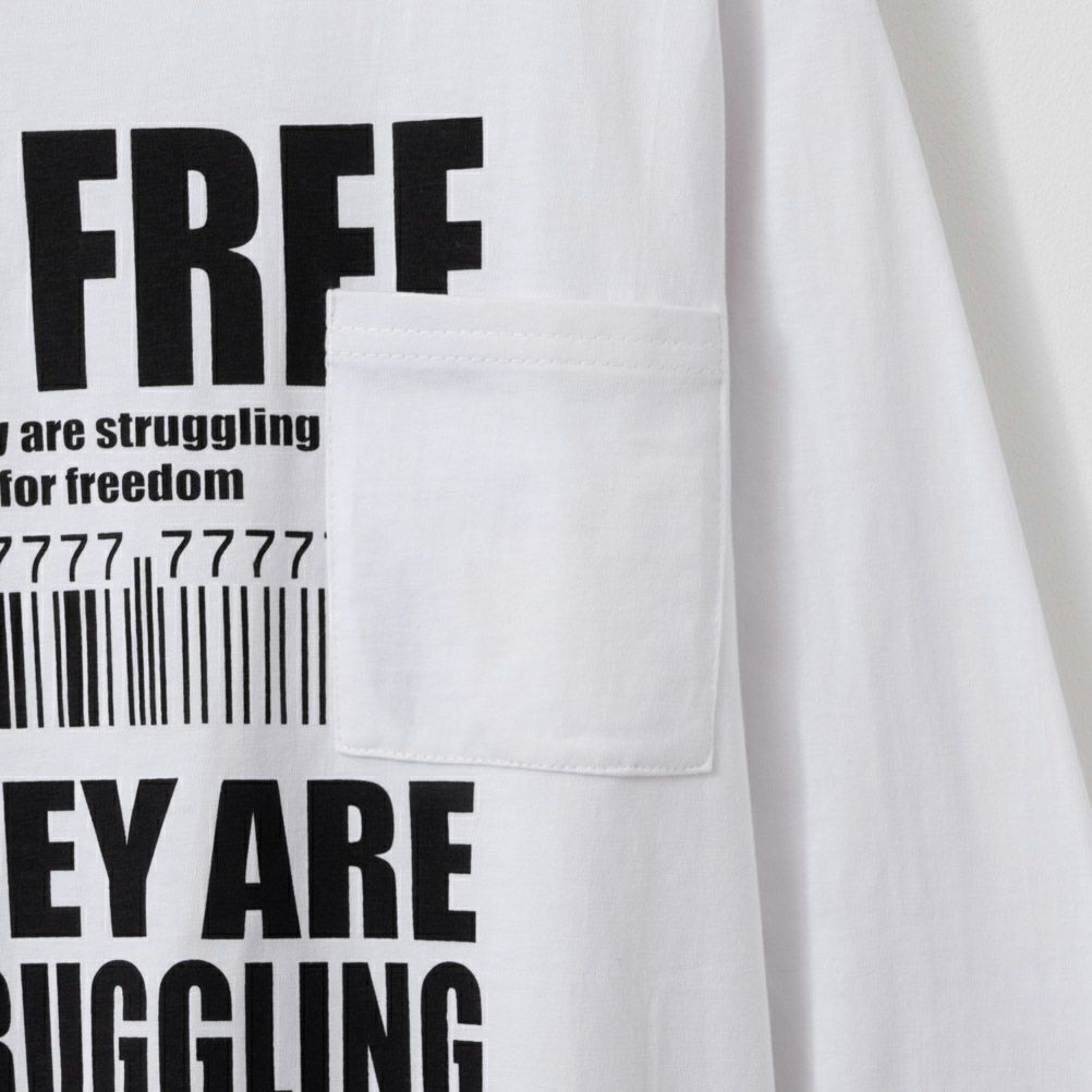 T-GRAPHICS 胸ポケット付き長袖Tシャツ キッズ