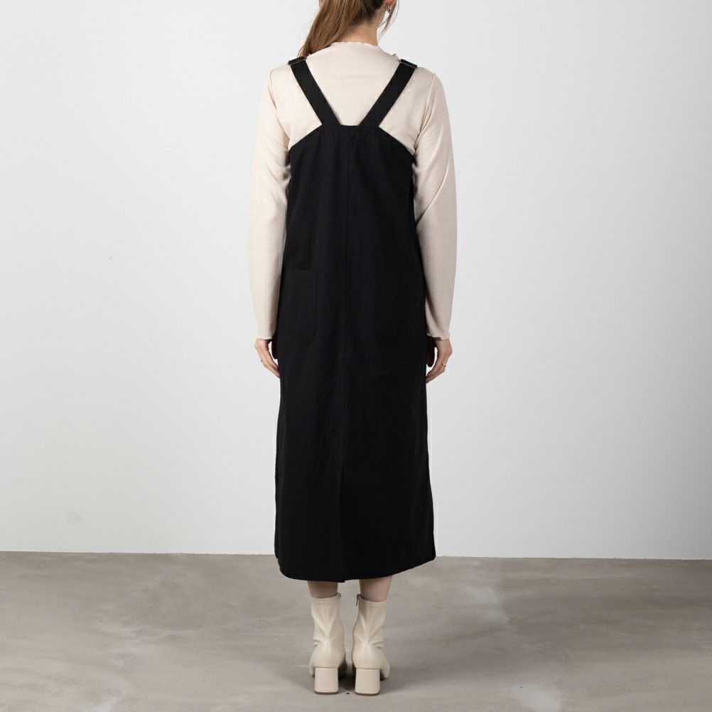 NAVY ミリタリージャンパースカート レディース