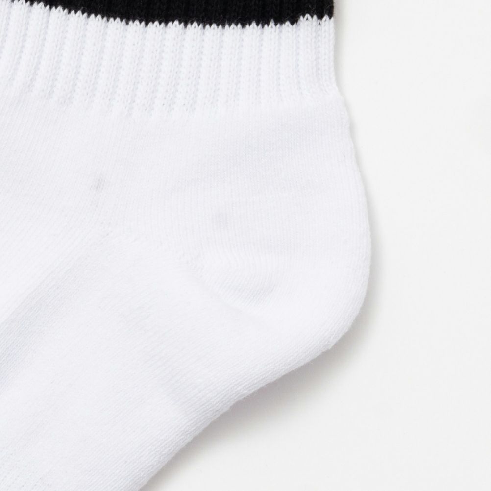 NAVY クォーターソックス ライン柄 メンズ