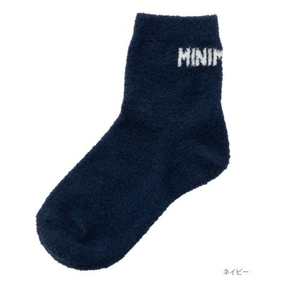 NAVY クォーターソックス ロゴ レディース