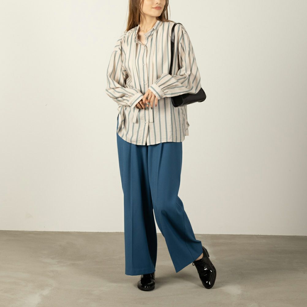 オードリーリボン付きシャツ レディース