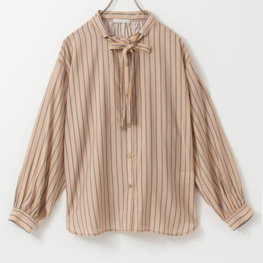 オードリーリボン付きシャツ レディース商品画像-12