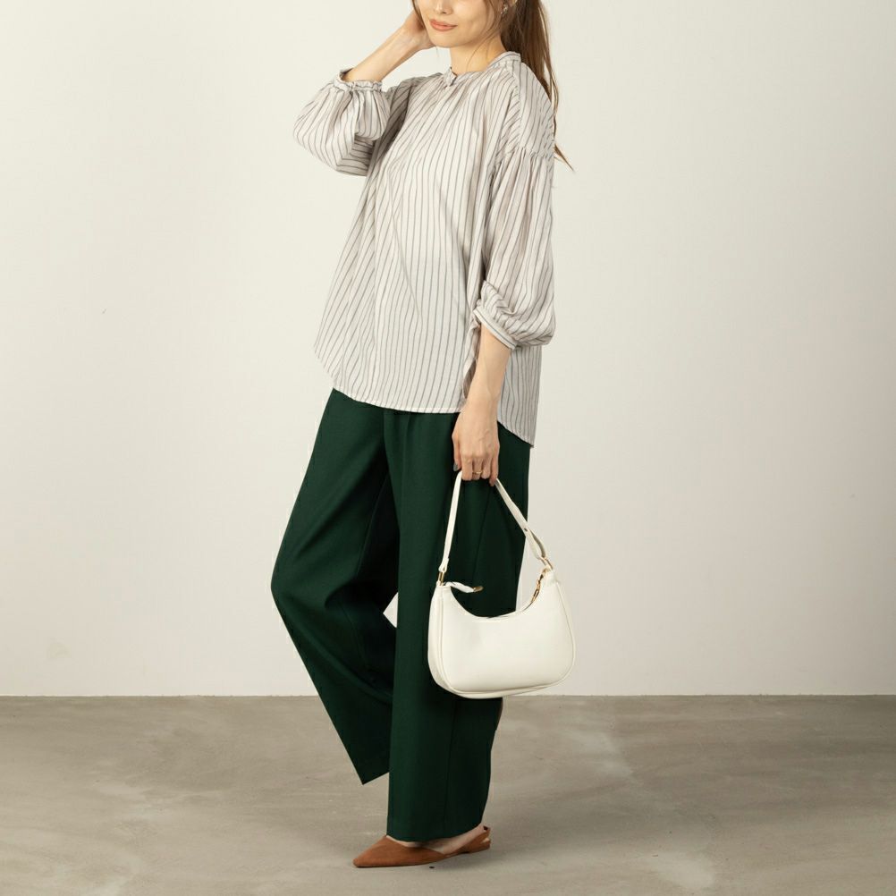 オードリーギャザーシャツ レディース