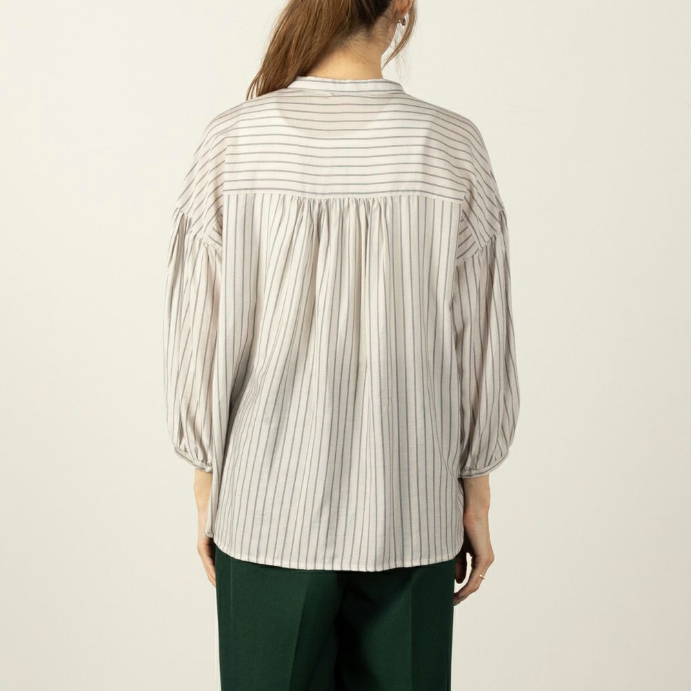 オードリーギャザーシャツ レディース