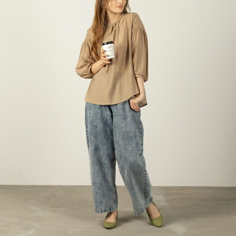 オードリーギャザーシャツ レディース商品画像-8