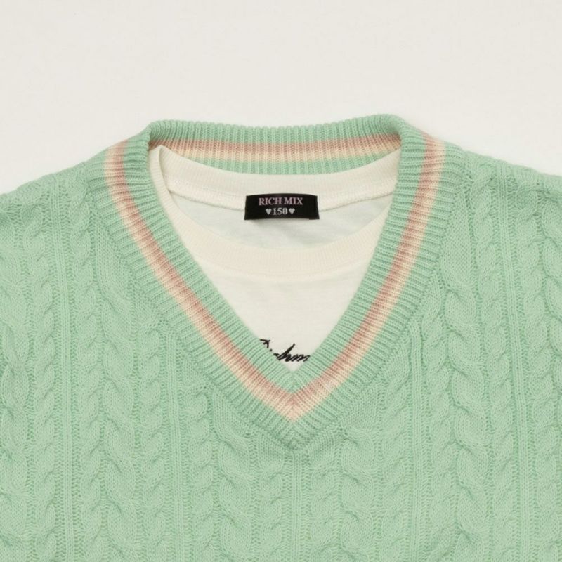 RICH MIX  ニットベストアンサンブル キッズ商品画像-4