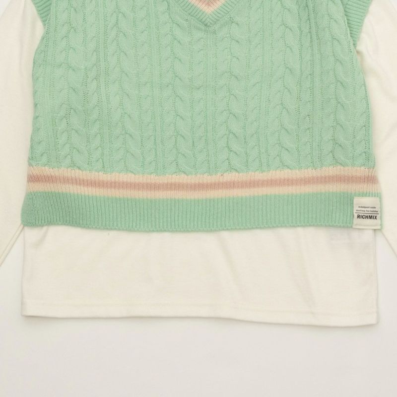 [さらに50%OFF]RICH MIX  ニットベストアンサンブル キッズ商品画像-6