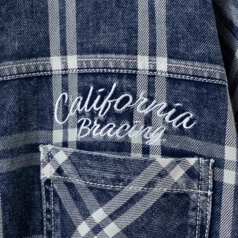 UNDERWRAPS  刺繍デニムチェックシャツ レディース商品画像-12