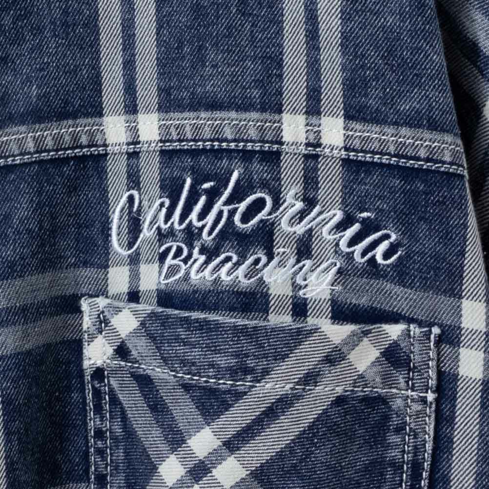 UNDERWRAPS  刺繍デニムチェックシャツ レディース商品画像-12