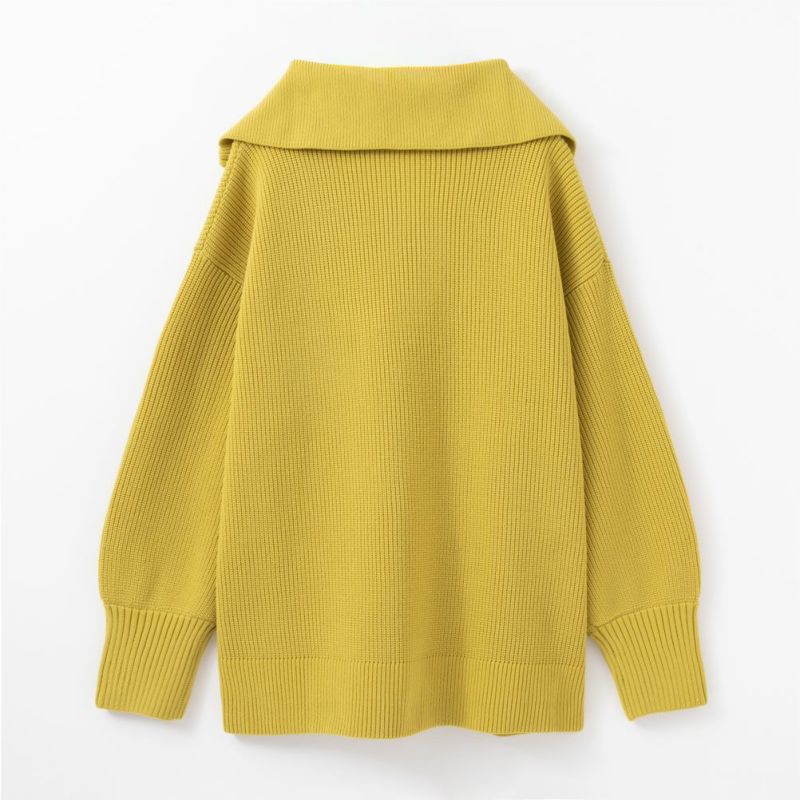 NAVY  セーラーカラーハーフジップアップニット レディース商品画像-12