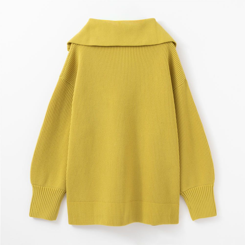 NAVY セーラーカラーハーフジップアップニット レディース