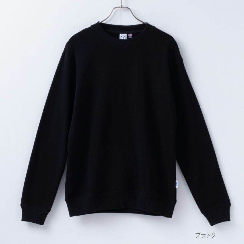 DISCUS  USコットン100％ 無地クルーネックトレーナー メンズ商品画像-4