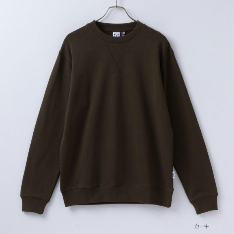 DISCUS  USコットン100％ 無地クルーネックトレーナー メンズ商品画像-5