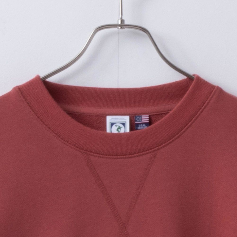 DISCUS  USコットン100％ 無地クルーネックトレーナー メンズ商品画像-8