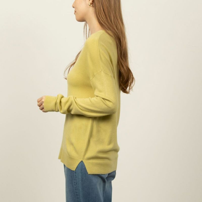 NAVY 洗えるニット カシミヤタッチVネックプルオーバー レディース商品画像-8