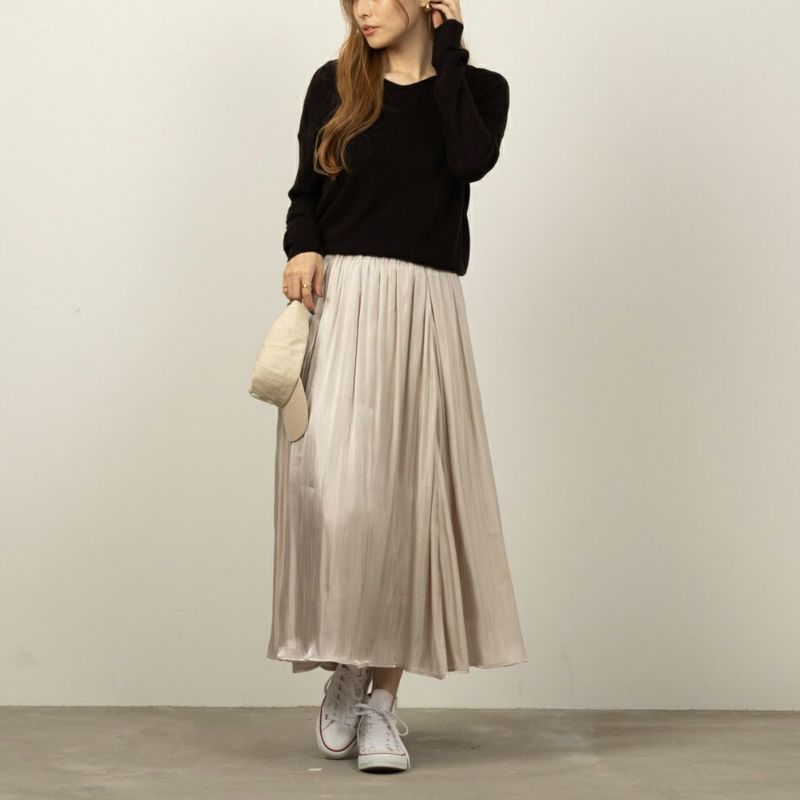 NAVY 洗えるニット カシミヤタッチVネックプルオーバー レディース商品画像-11