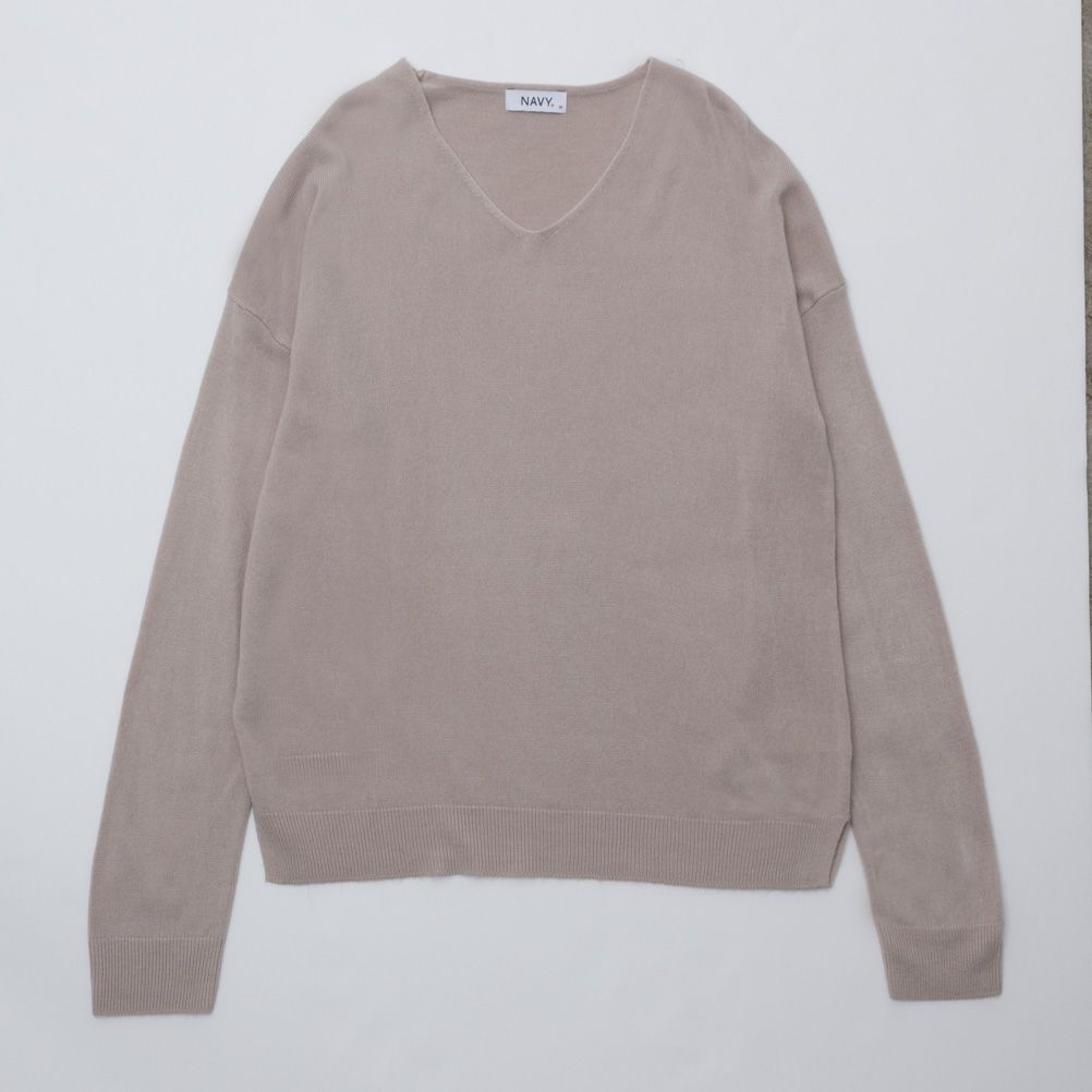 NAVY 洗えるニット カシミヤタッチVネックプルオーバー レディース商品サムネイル-17