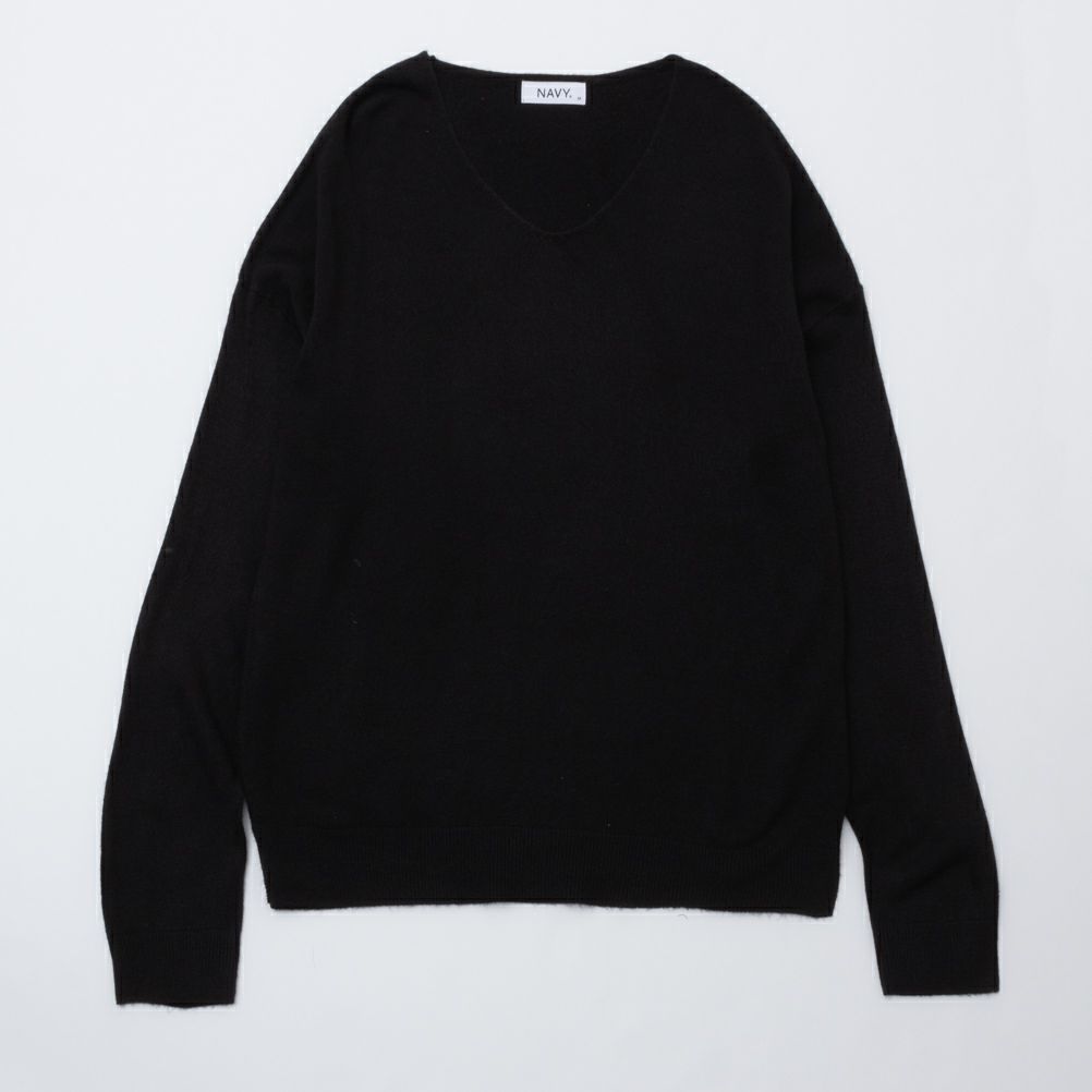 [さらに50%OFF]NAVY 洗えるニット カシミヤタッチVネックプルオーバー レディース商品サムネイル-18