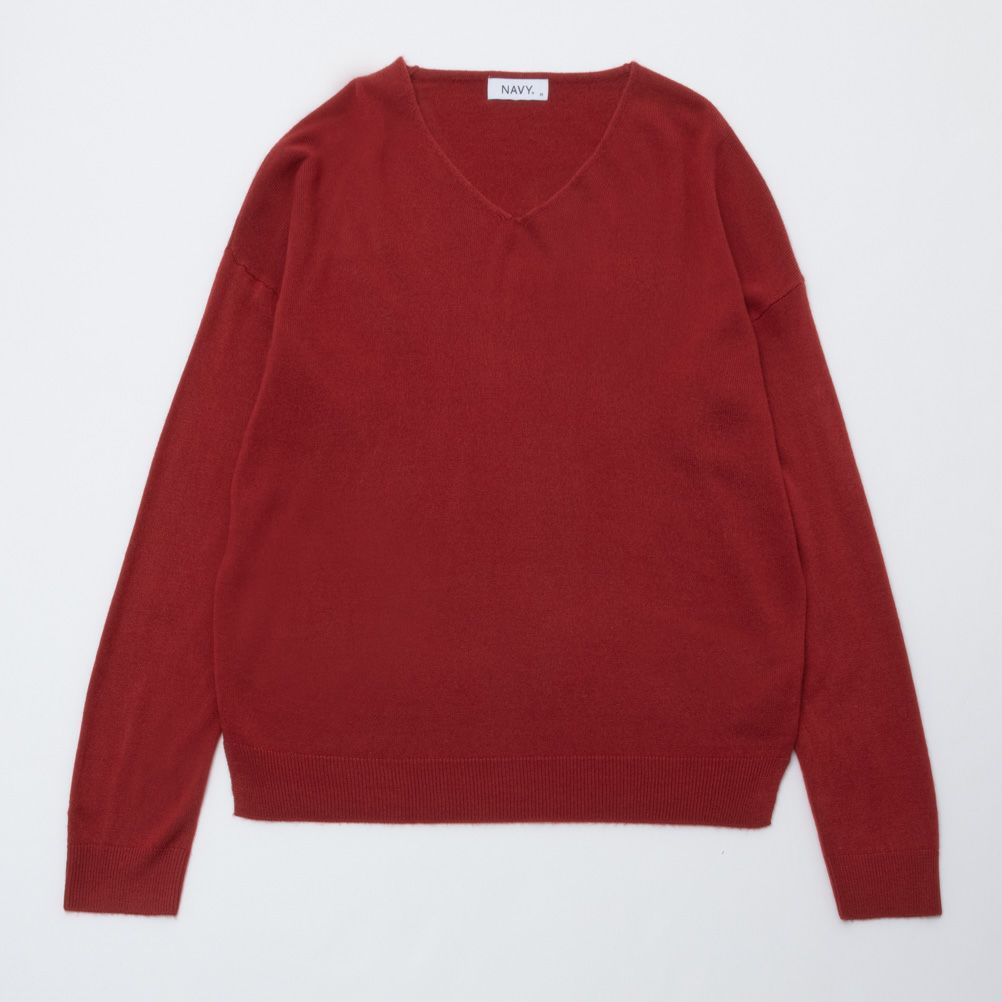 NAVY 洗えるニット カシミヤタッチVネックプルオーバー レディース商品サムネイル-19