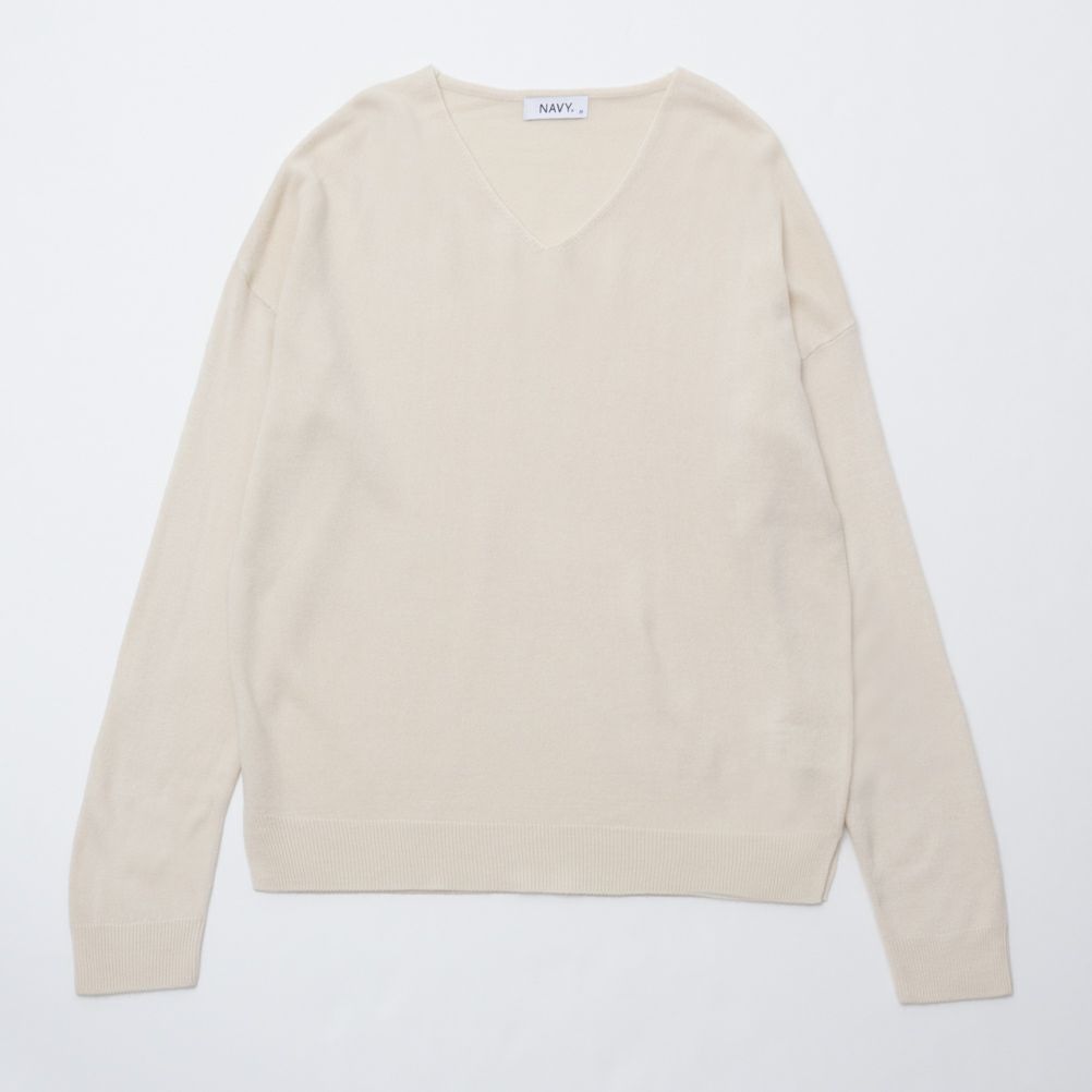 NAVY 洗えるニット カシミヤタッチVネックプルオーバー レディース商品サムネイル-21
