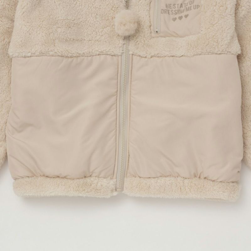 RICH MIX  クマ耳フード付きボアジャケット キッズ商品画像-6