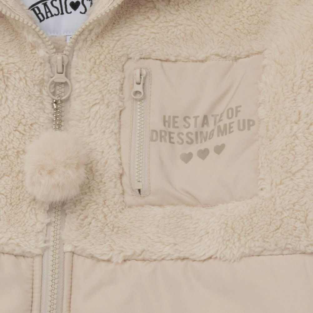 RICH MIX  クマ耳フード付きボアジャケット キッズ商品サムネイル-7