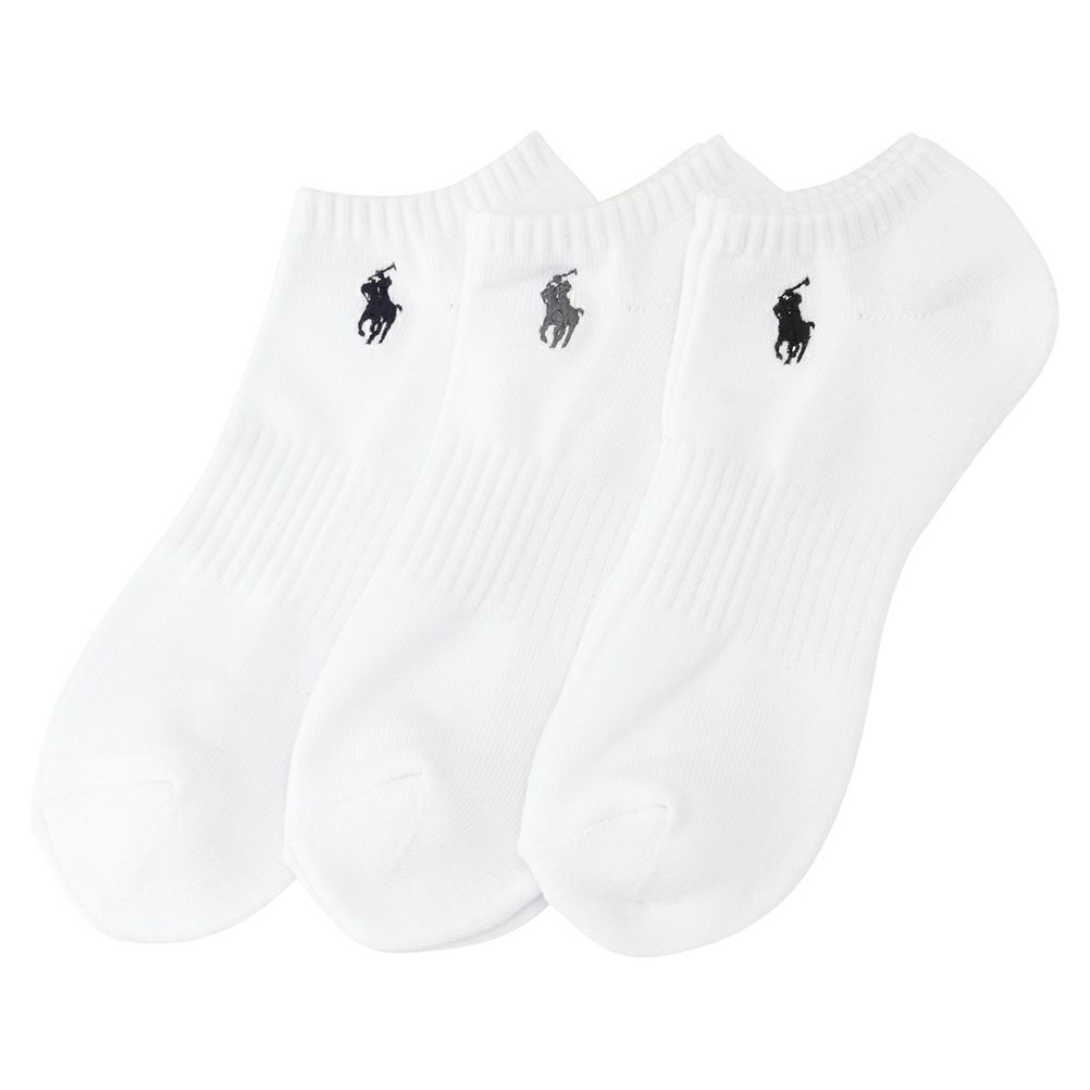 POLO RALPH LAUREN アンクルソックス ロゴ入り 3足組 メンズ商品画像-2