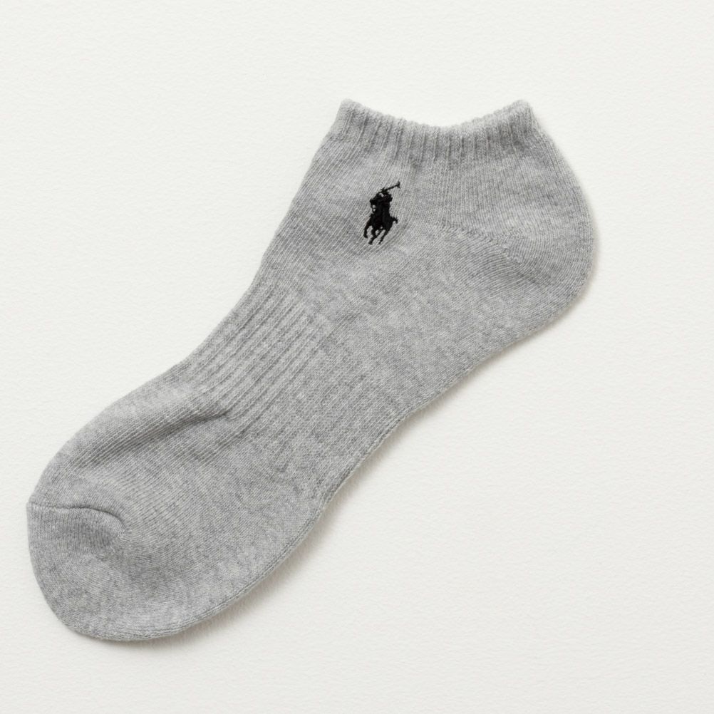 POLO RALPH LAUREN アンクルソックス ロゴ入り 3足組 メンズ