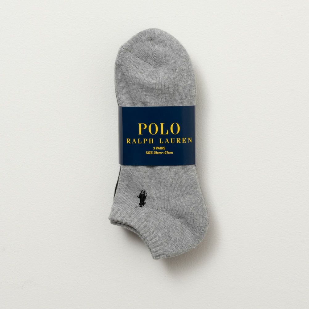 POLO RALPH LAUREN  アンクルソックス ロゴ入り 3足組 メンズ商品画像-20